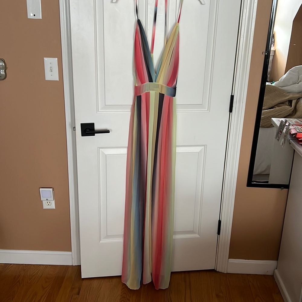 Colorful sheer maxi